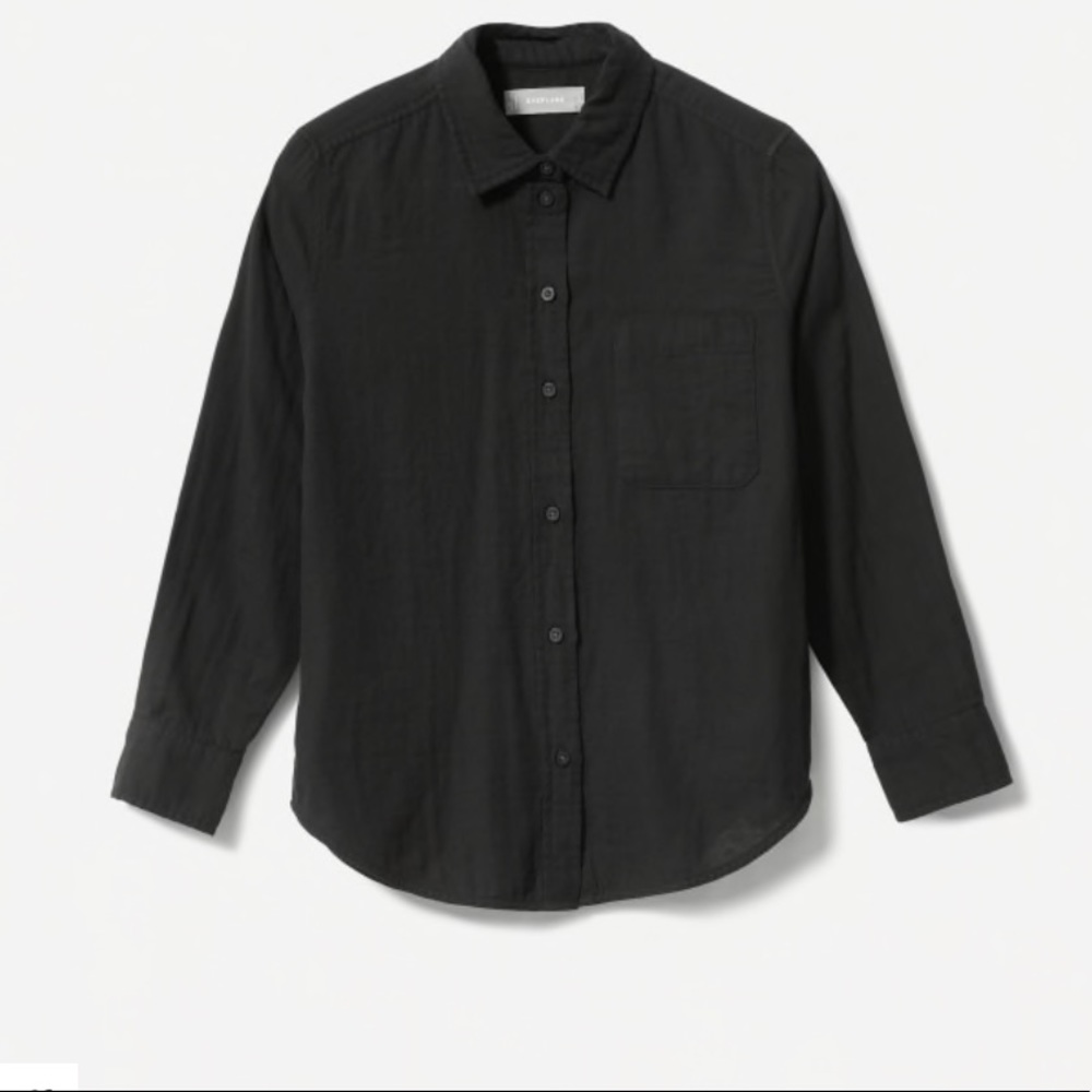 Everlane - Shrunken Cotton Shirt - Black